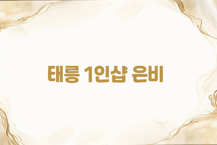 노원 태릉 1인샵 은비 스웨디시 - 오직 당신만을 위한 힐링 공간 대표 이미지