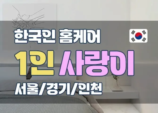 1인 한국인홈케어 사랑이 메인이미지